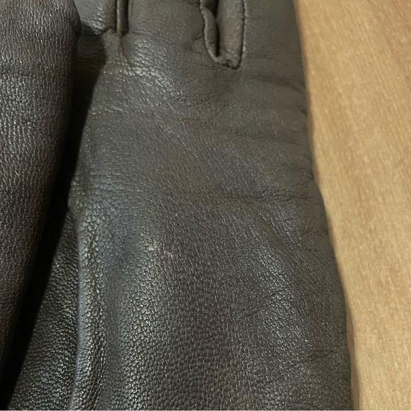 Auclair Brown Leather Driving Gloves Med - Picture 8 of 8